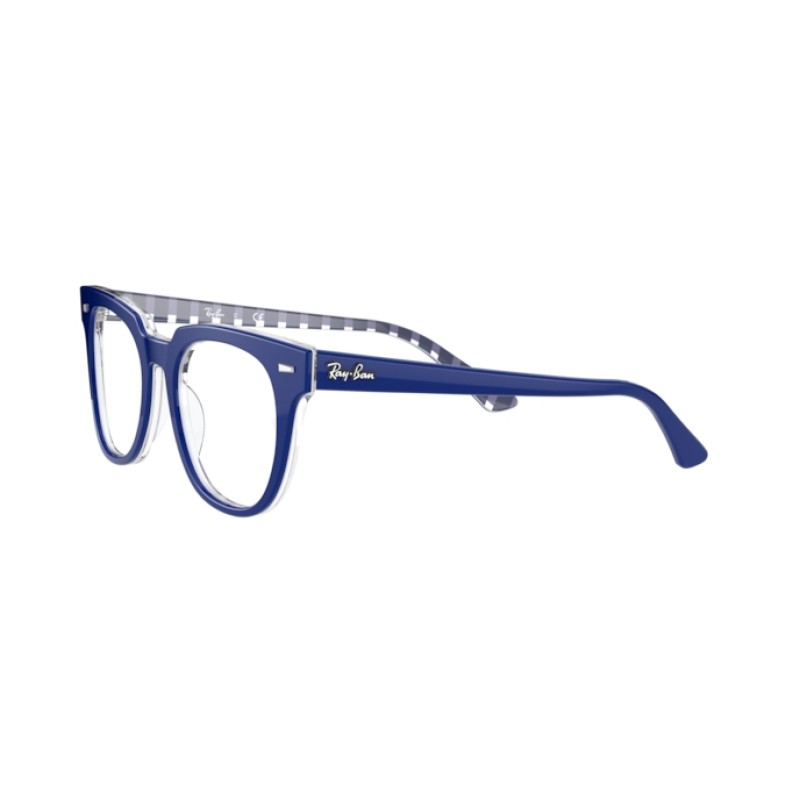 Ray-Ban RX 5377 Meteor 8090 Blue On Vichy Blue White