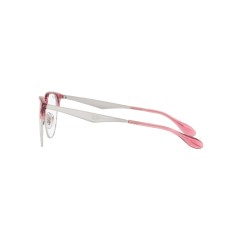 Ray-Ban RX 6396 - 3131 Transparent Red On Silver