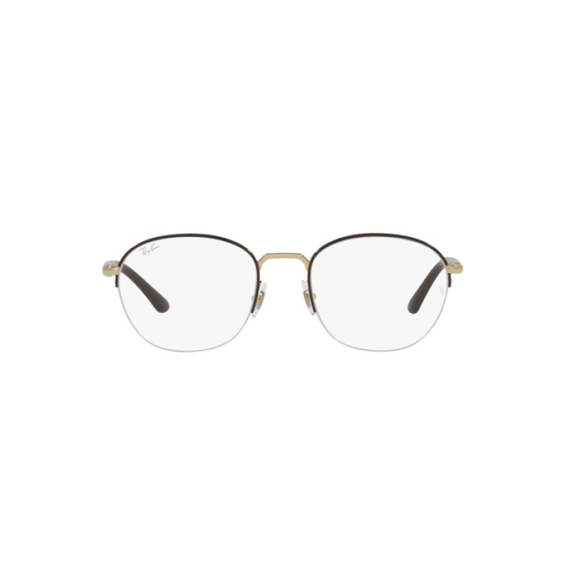 Ray-Ban RX 6487 - 2905 Brown On Gold