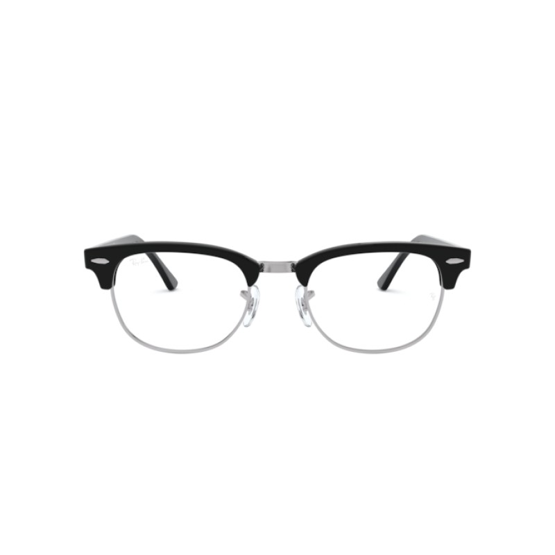 Ray-ban RX 5154 Clubmaster 2000 Black On Silver