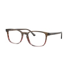 Ray-ban RX 5418 - 8251 Striped Brown & Red