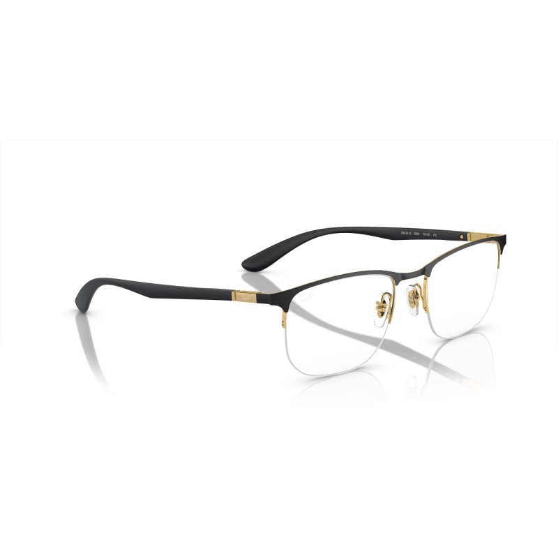 Ray-Ban RX 6513 - 2890 Black On Gold