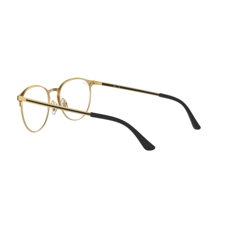 Ray-Ban RX 6375 - 2890 Gold Top In Black