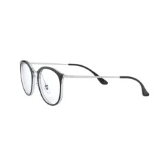 Ray-Ban RX 7140 - 5852 Transparent On Top Black