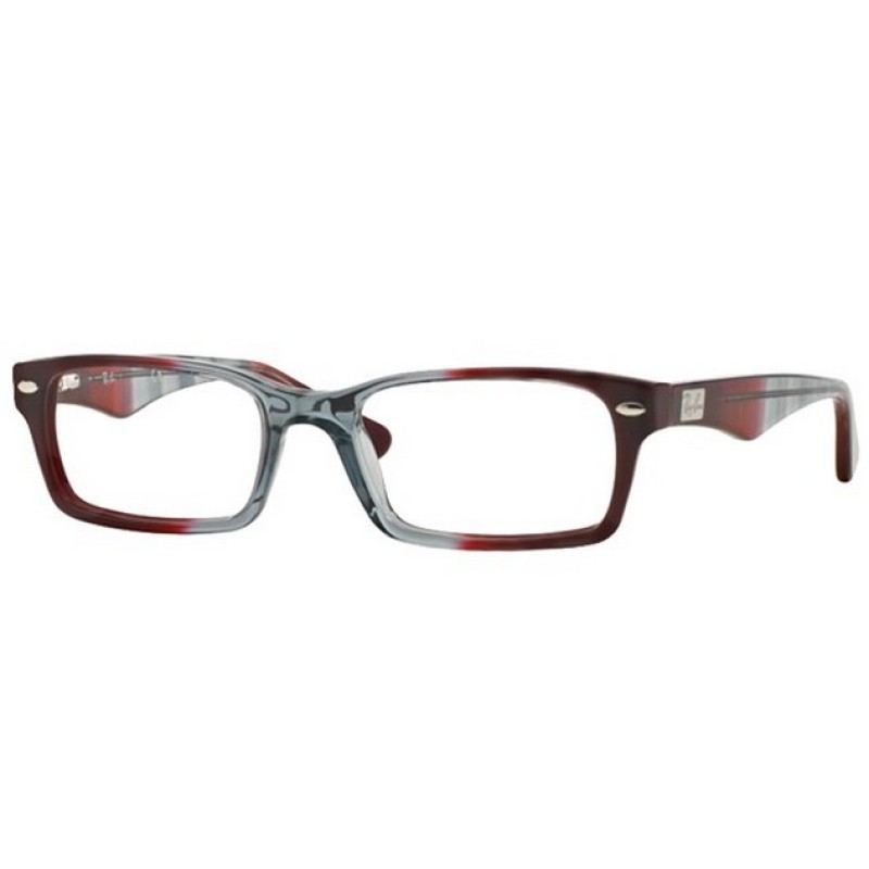 Ray-Ban RX 5206 5517 Gradient Grey On Bordeaux