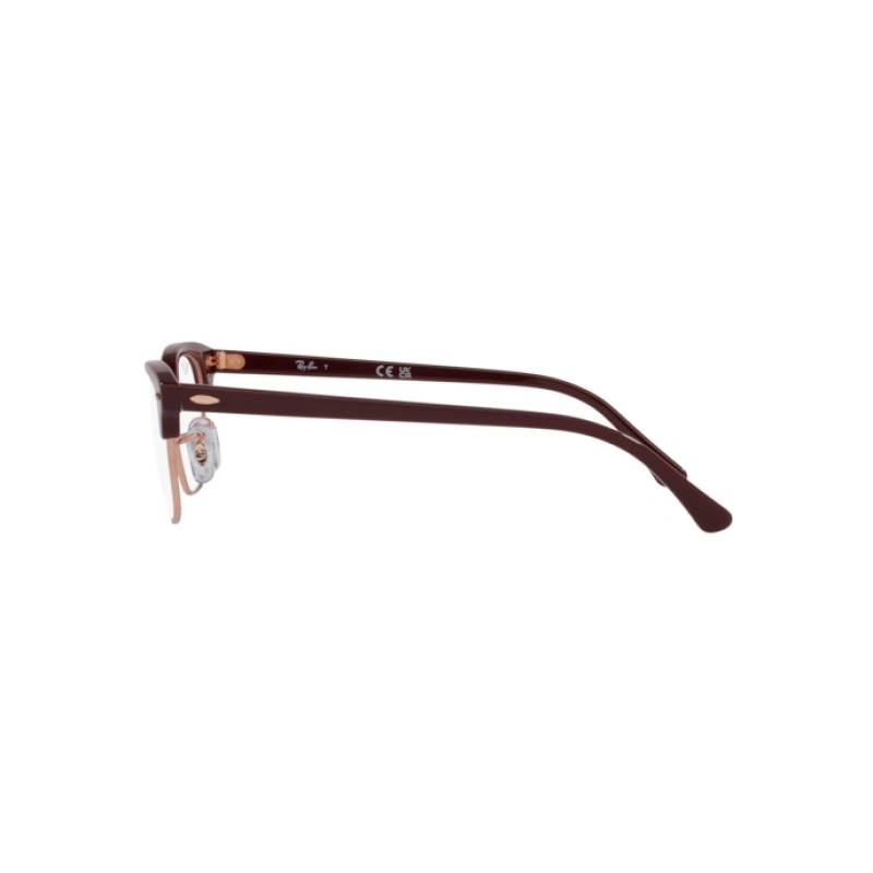 Ray-Ban RX 5154 Clubmaster 8230 Bordeaux On Rose Gold