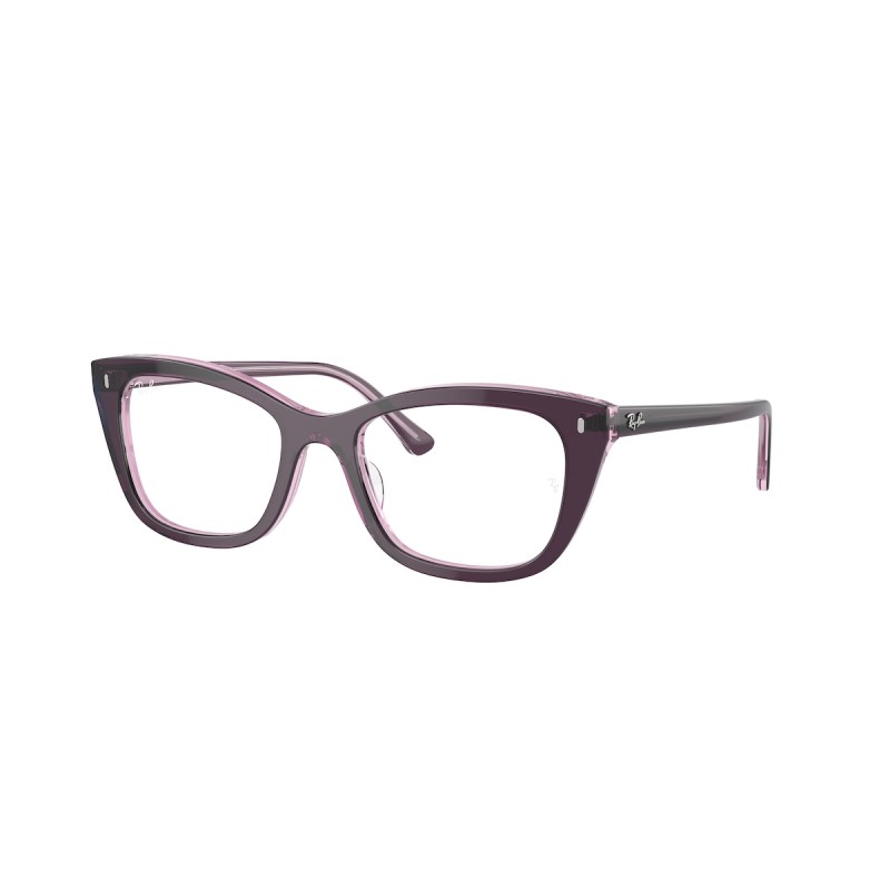 Ray-Ban RX 5433 - 8364 Violet On Transparent Pink