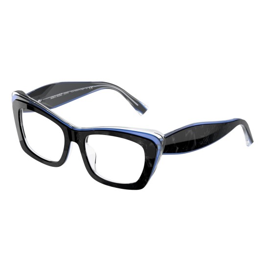 Alain Mikli A0 3119 Sarette 002 Noir Mikli Neon Blue Crystal | Eyeglasses Woman