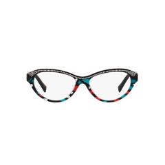 Alain Mikli A0 3122B Leandre 005 Red Teal Stained Glass Noir M