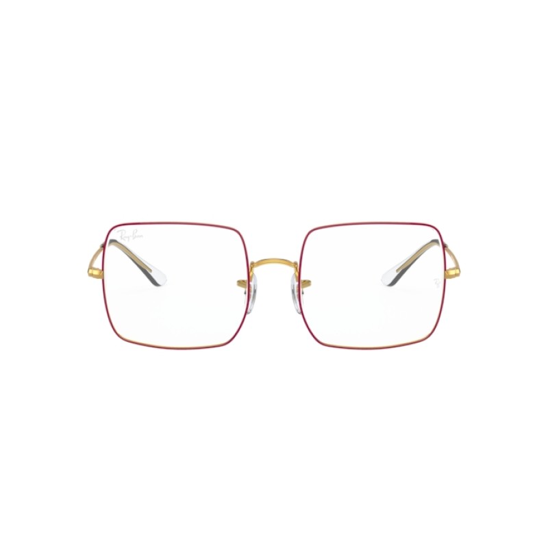 Ray-Ban RX 1971V Square 3106 Shiny Legend Gold On Top Red