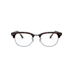 Ray-Ban RX 5154 Clubmaster 5911 Top Trasp Red On Havanaorange