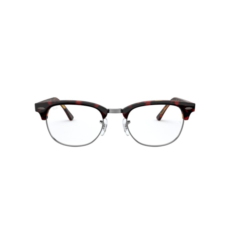 Ray-Ban RX 5154 Clubmaster 5911 Top Trasp Red On Havanaorange