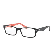 Ray-Ban RX 5206 - 2479 Top Black On Texture Red