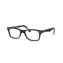 Ray-Ban RX 5228F - 5405 Top Matte Black On Texture