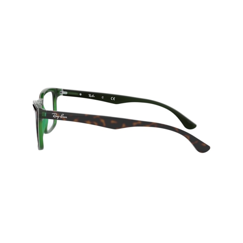 Ray-Ban RX 5279 - 5974 Top Brown Oh Havana Green Tras