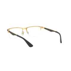 Ray-Ban RX 6335 - 2890 Gold Top On Black