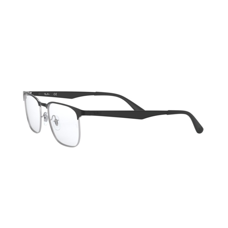 Ray-Ban RX 6363 - 2861 Silver Top On Black