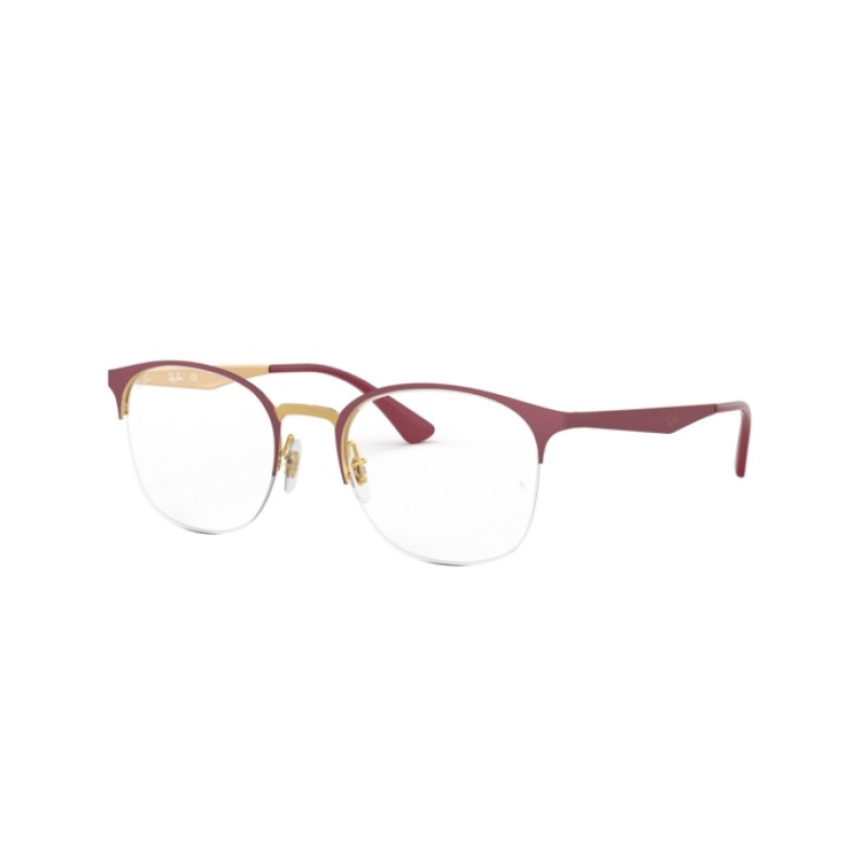 Ray-Ban RX 6422 - 3007 Pink Gold On Top Matte Bordeaux