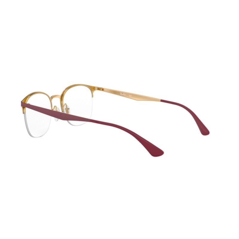 Ray-Ban RX 6422 - 3007 Pink Gold On Top Matte Bordeaux