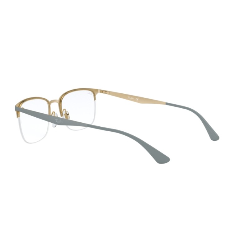 Ray-Ban RX 6433 - 3039 Top Matte Grey On Gold