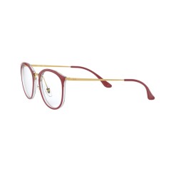 Ray-Ban RX 7140 - 5854 Transparent On Top Amaranth