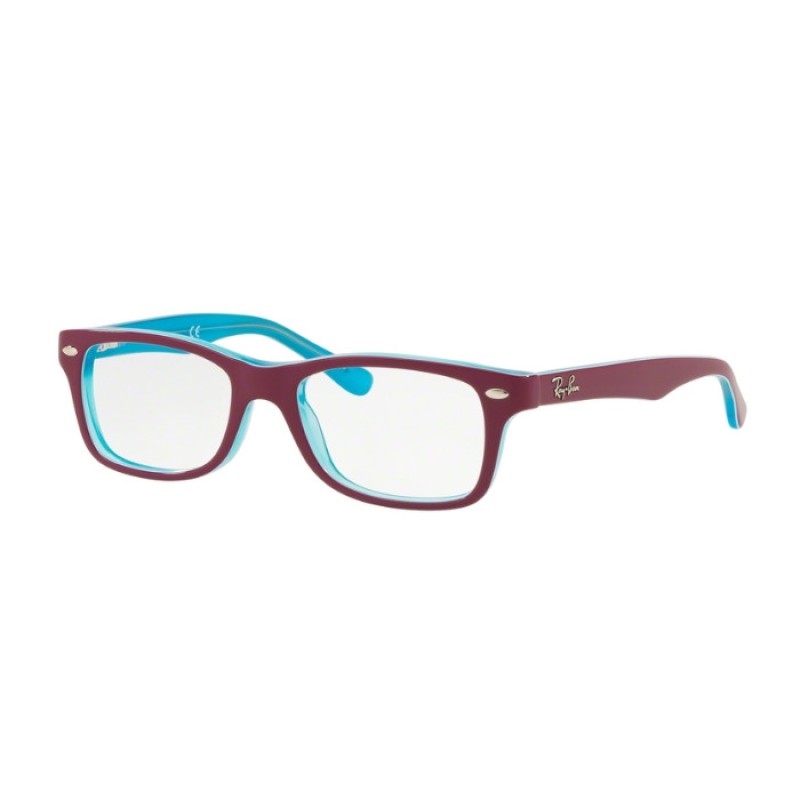 Ray-Ban Junior RY 1531 - 3763 Azure Trasparent Top On Fuxia
