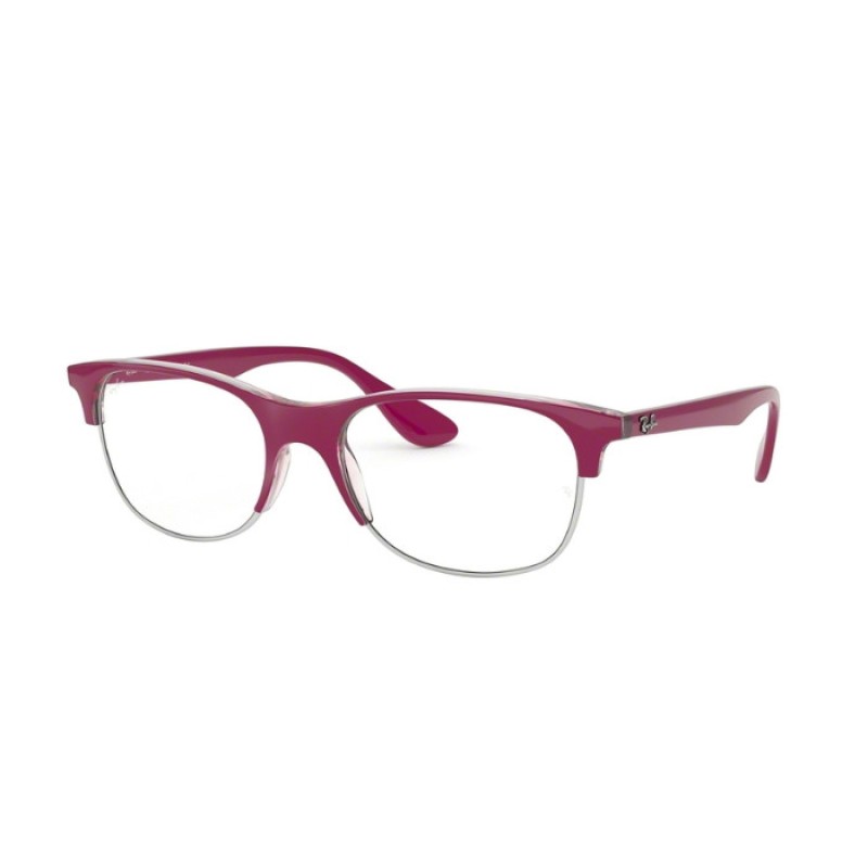 Ray-Ban RX 4319V - 5876 Top Pink On Trasparent Pink