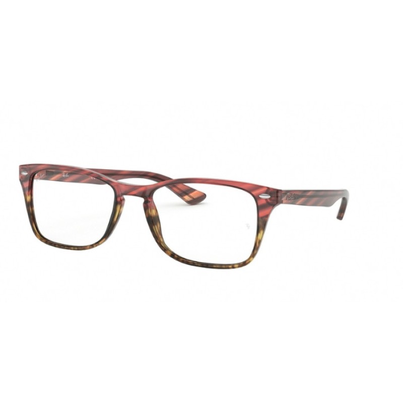 Ray-Ban RX 5228M - 5838 Pink Gradient Beige Stripped