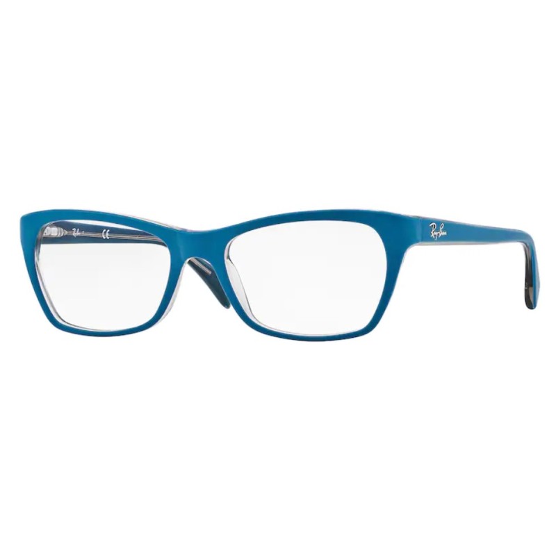 Ray-Ban RX 5298 - 5391 Top Matte Blue On Trasp Beige