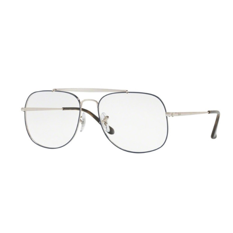 Ray-Ban RX 6389 The General 2970 Silver On Top Blue