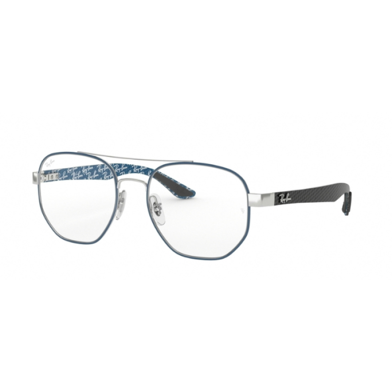 Ray-Ban RX 8418 - 3016 Silver On Top Matte Blue