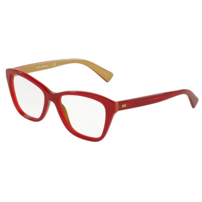 Dolce & Gabbana DG 3249 2968 Top Red On Gold