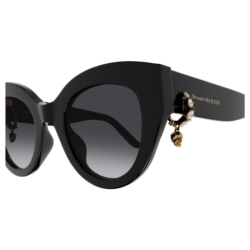 Alexander McQueen Women's Skull Pendant Jewelled Sunglasses