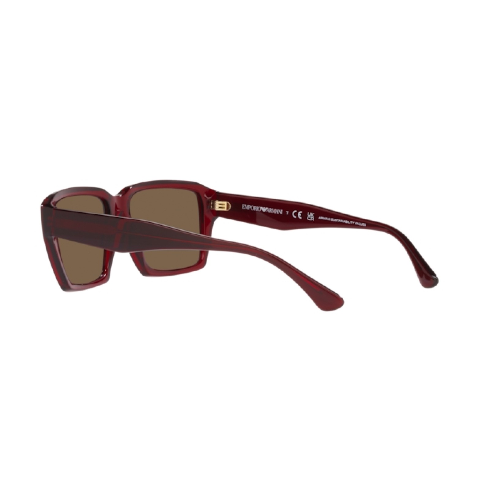 Emporio Armani EA 4186 - 507573 Shiny Transparent Red | Sunglasses Man