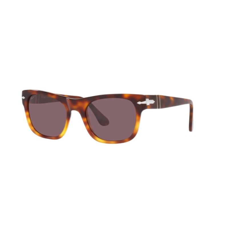 Persol PO3286S 115733 Sunglasses Striped Red/Brown 53-19-140 | EyeSpecs.com