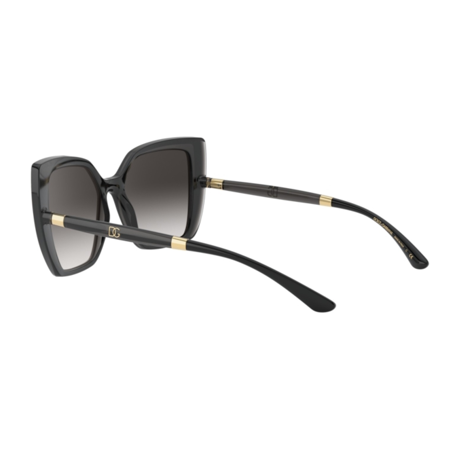 Dolce & Gabbana DG 6138 - 32468G Black On Transparent Grey | Sunglasses ...