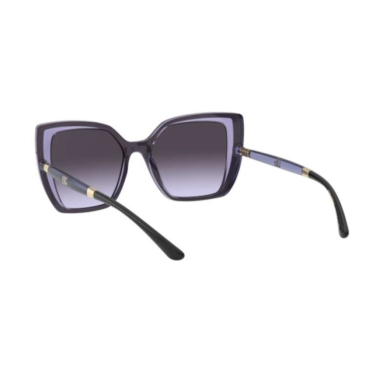 Dolce & Gabbana DG 6138 - 32744Q Black On Transp Dark Violet