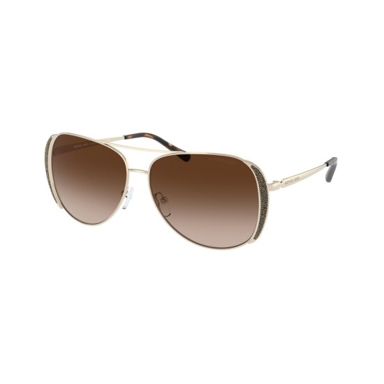 Michael Kors MK 1082 Chelsea Glam 101413 Light Gold Sunglasses Woman