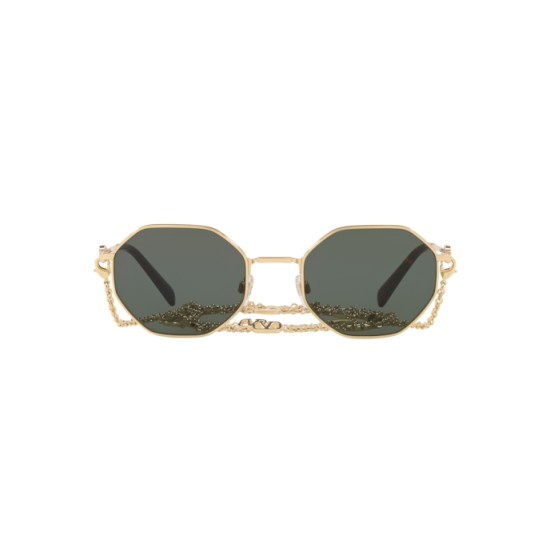 NEW Valentino 2040 Sunglasses 300271 Gold 100% AUTHENTIC