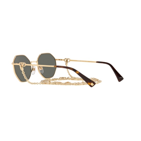 NEW Valentino 2040 Sunglasses 300271 Gold 100% AUTHENTIC