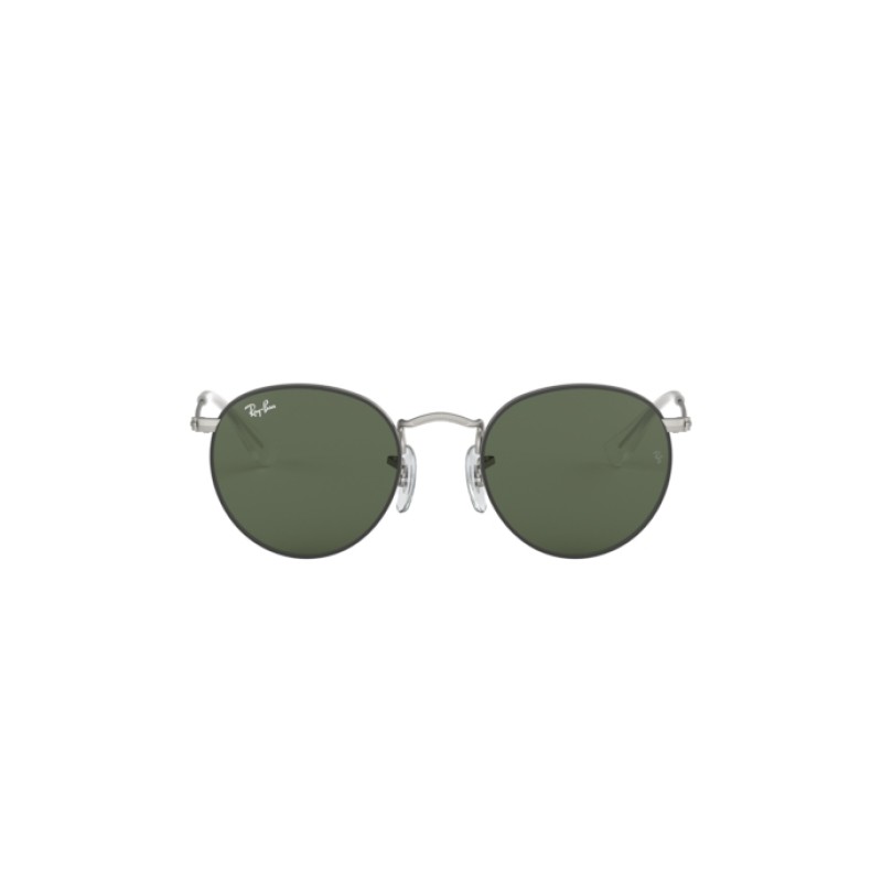 Ray-Ban Junior RJ 9547S Junior Round 277/71 Top Rubber Black On Silver