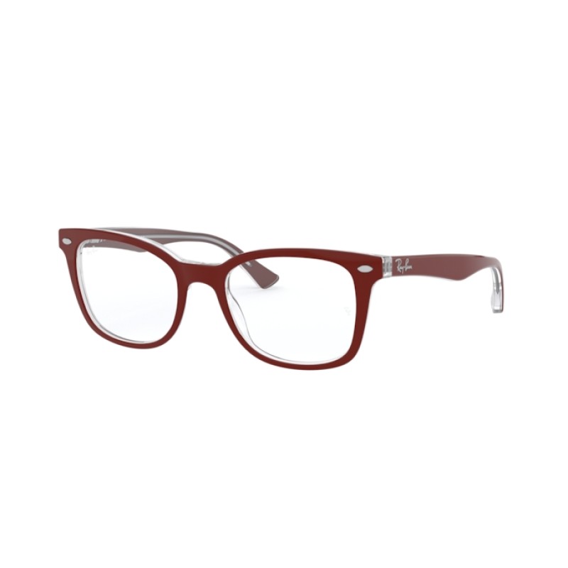 Ray-Ban RX 5285 - 5738 Top Bordeaux On Trasparent