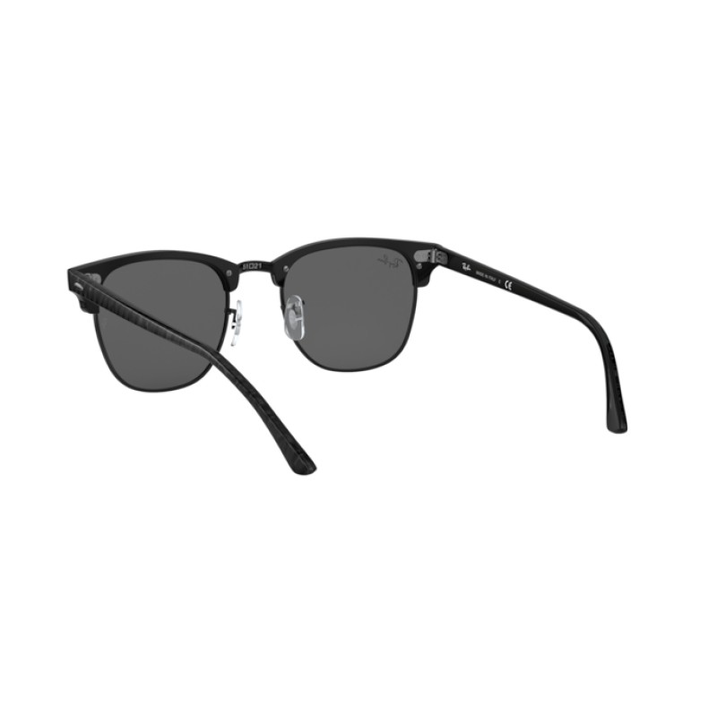 Ray-Ban RB 3016 Clubmaster 1305B1 Top Wrinkled Black On Black