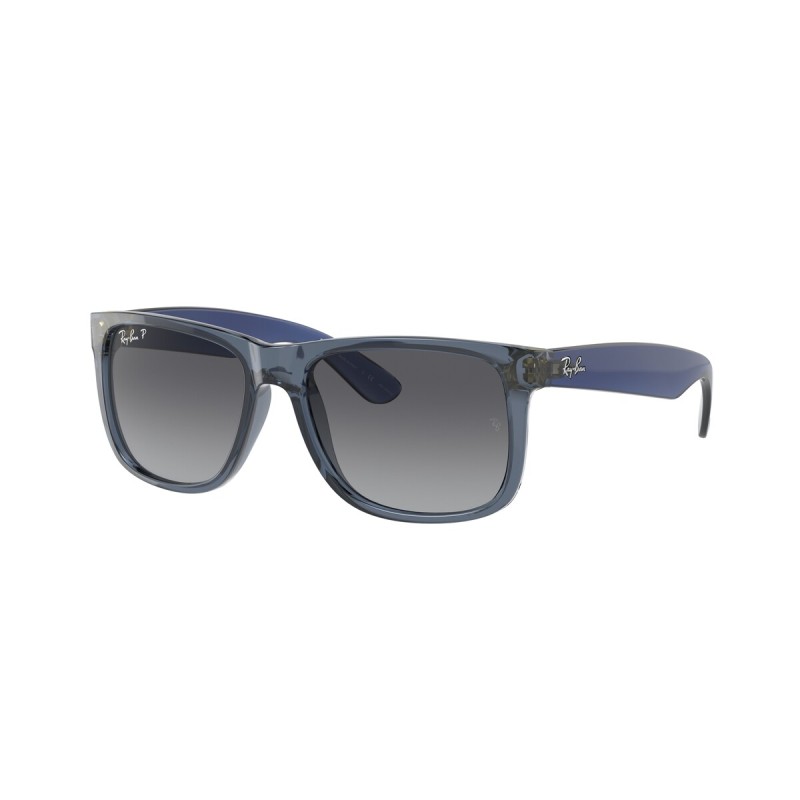 Ray-Ban RB 4165 Justin 6596T3 Transparent Blue | Sunglasses Man