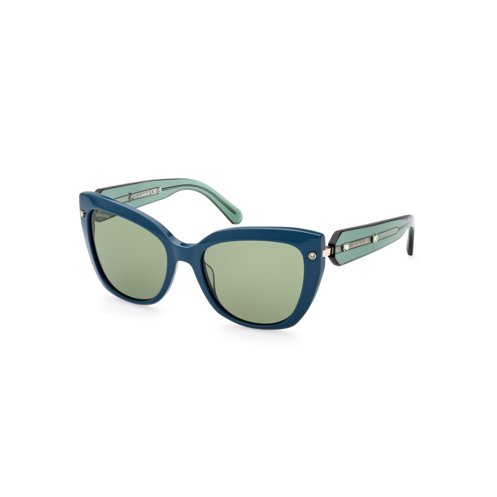 Swarovski SK 0391 - 96N Shiny Dark Green | Sunglasses Woman