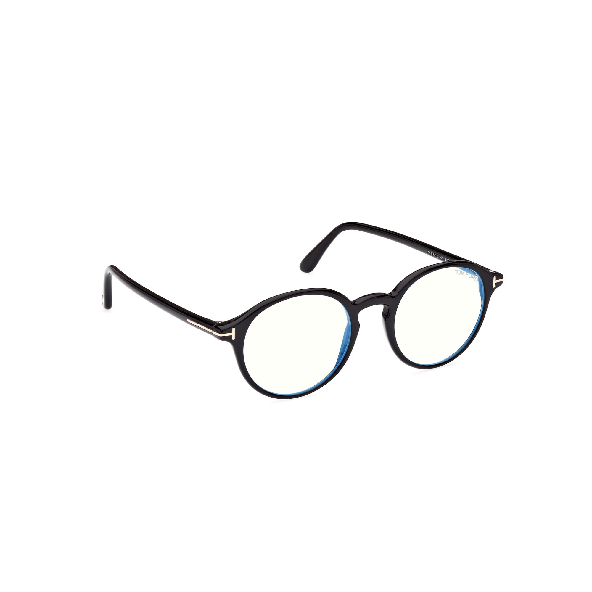 Tom Ford FT 5867-B Blue Filter 001 Shiny Black | Eyeglasses Unisex
