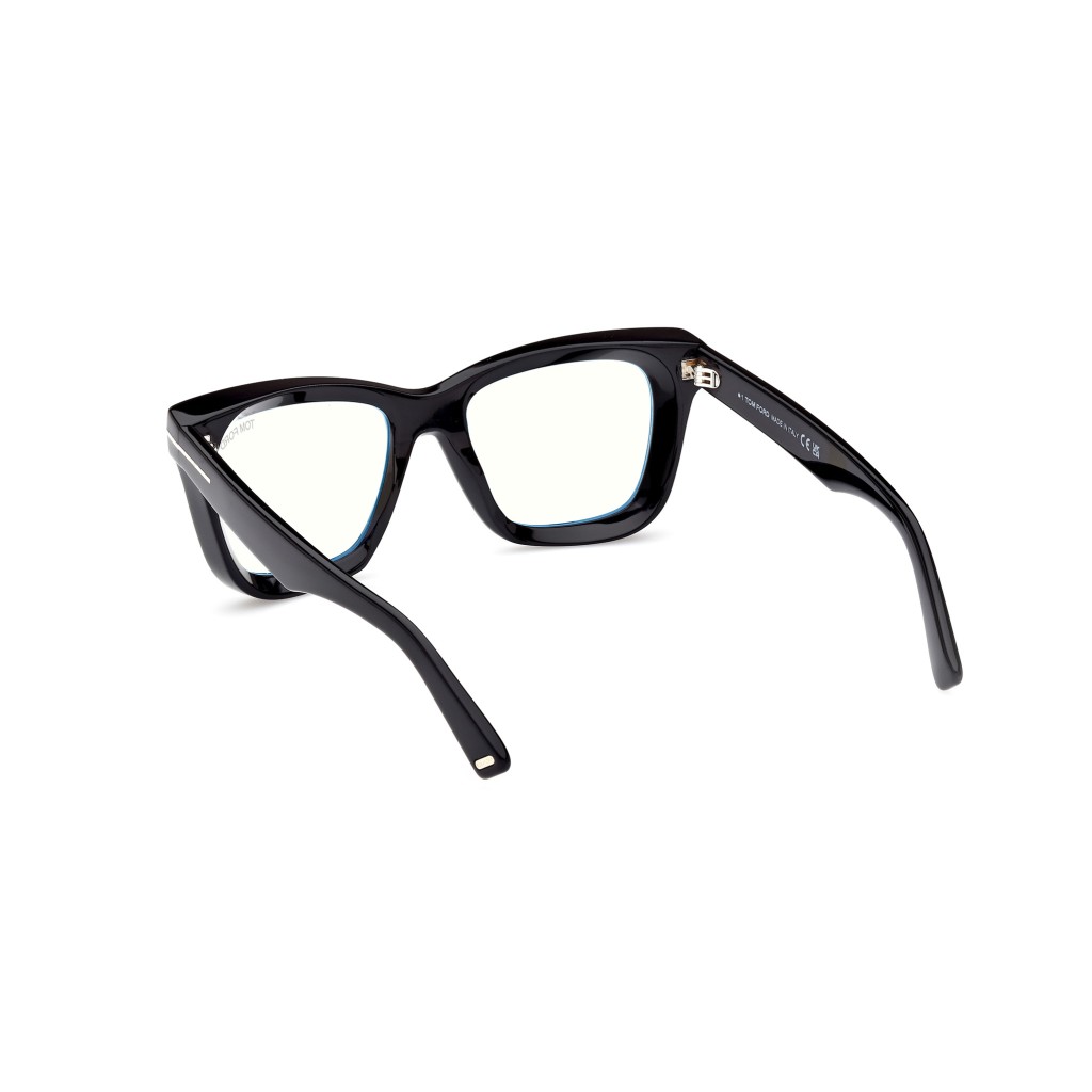 Tom Ford FT 5881-B Blue Filter 001 Shiny Black | Eyeglasses Woman