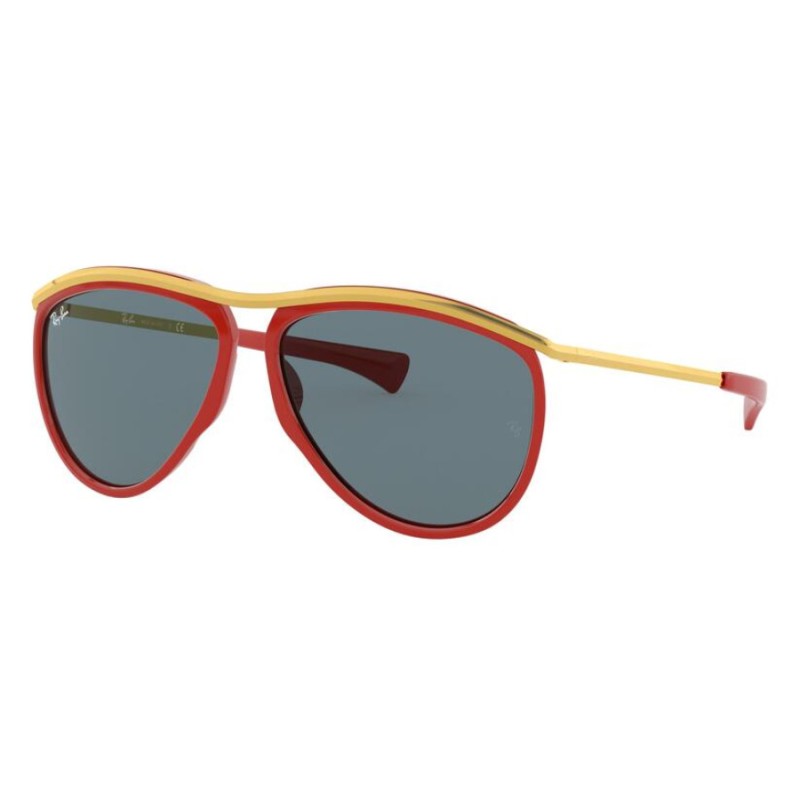 Ray-Ban RB 2219 Olympian Aviator 1243R5 Red / Gold