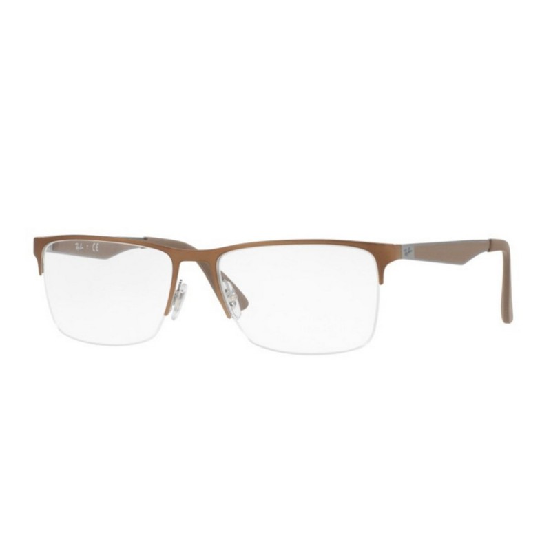 Ray-Ban RX 6335 2531 Grey on Brushed Brown