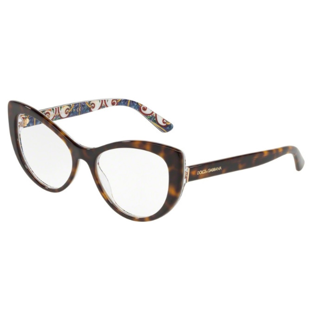 Eyeglasses Dolce & Gabbana DG 3285 3178 HAVANA ON NEW MAIOLICA